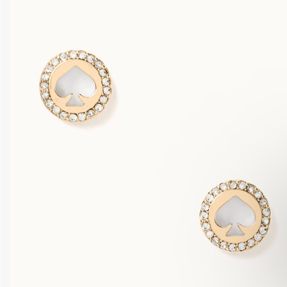 Kate Spade (set)♠️ Gold Tone earrings and bangle - Picture 1 of 7